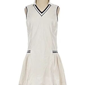 Vineyard Vines White Dress with Dark Blue Trim